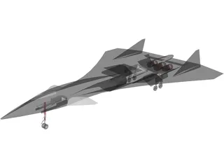 Aurora Spy Plane 3D Model