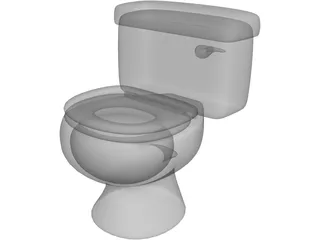 Toilet Bowl Modern 3D Model