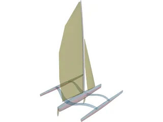 Trimaran 3D Model