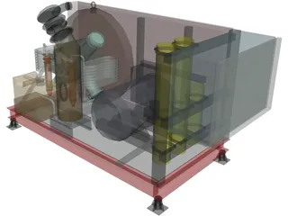 Air Compressor HP 3D Model