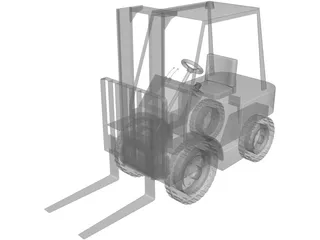 Forklift 3D Model