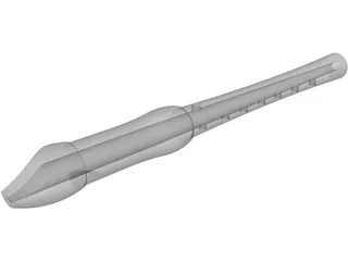 Blockflute 3D Model