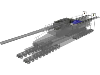 Dora Railgun 3D Model