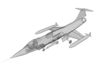 Lockheed F-104 Starfighter 3D Model