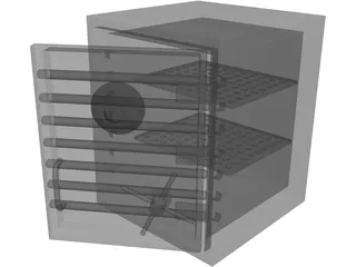 Heavy Duty Combination Safe 3D Model