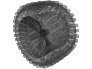 Micky Tompson Baja Claw Tyre 3D Model