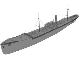 Freight Ship 3D Model