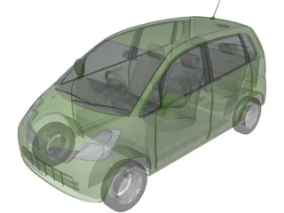 Nissan Moco (2002) 3D Model