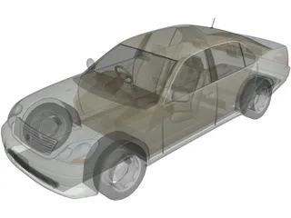 Lexus LS430 (2003) 3D Model