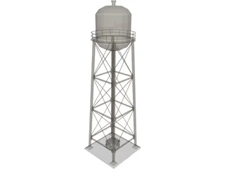 Water Tower 3D Model