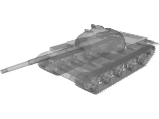 T-55 Tank 3D Model