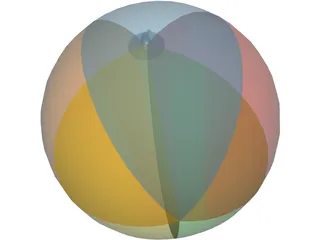 Beach Ball 3D Model