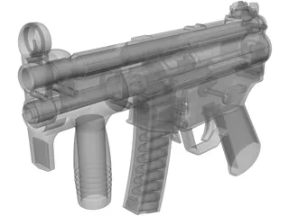 Heckler&Koch MP5K 3D Model