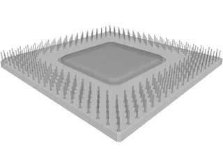 CPU Processor 3D Model