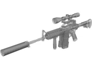 M4A1 Carbine 3D Model