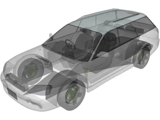 Subaru Legacy (1998) 3D Model