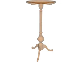 Candle Table 3D Model