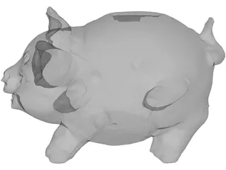 Pig Moneybox 3D Model