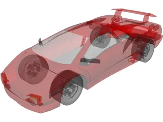 Lamborghini Diablo 3D Model