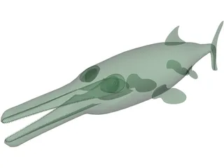 Ictiosaurus 3D Model
