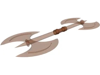 Double Axe 3D Model