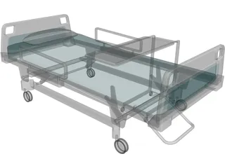 Hospital Bed 3D Model