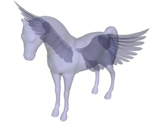 Flying Horse 3D Model