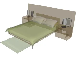 Bed Hospital 3D Model