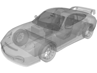 Porsche 911 996 GT2 3D Model