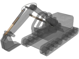 Excavator Digger 3D Model