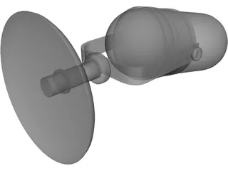 Microphone Announcer 1950 Style 3D Model
