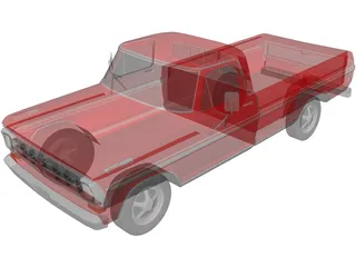 Ford Pickup (1971) 3D Model