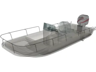 Boston Whaler Boat 3D Model