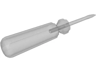 Flathead Screw Driver 3D Model