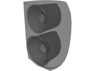 Speaker 2 Woofer 3D Model