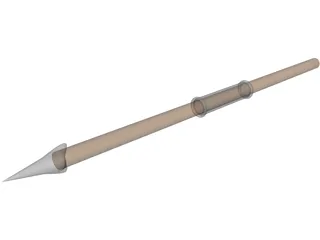 Short Roman Spear 3D Model