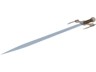 Medieval Sword 3D Model