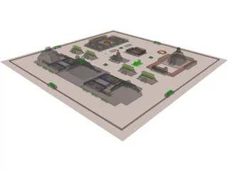 Aztec City 3D Model