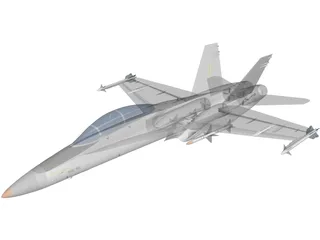 F-18A Hornet 3D Model