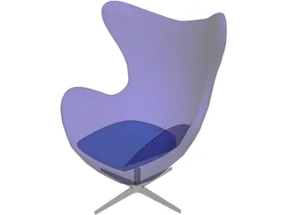 Egg Chair 3316 [Arne Jacobsen Classic] 3D Model