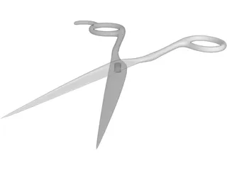 Haircut Scissors 3D Model