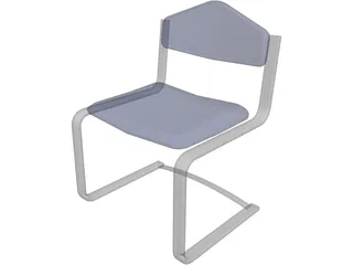 Waiting Room Chair 3D Model