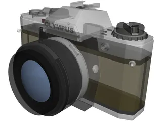Olympus OM10 Photo Camera (35 mm) 3D Model