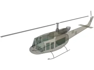 Bell UH-1 Iroquois 3D Model