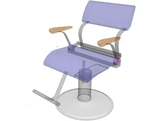 Takara Belmont Fresco Hair Styling Chair 3D Model