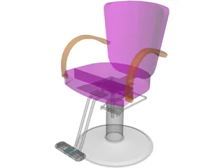 Takara Belmont Liu Hair Styling Chair 3D Model