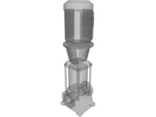 Grundfos Pump 3D Model