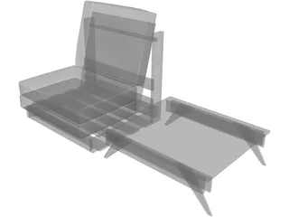 Sofa Outdoor 3D Model