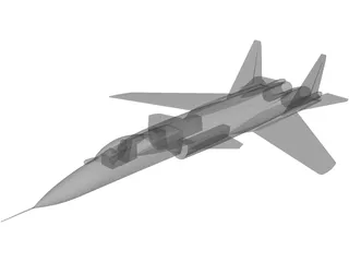 Sukhoi Su-47 Berkut 3D Model