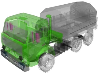 Kamaz 5350 3D Model